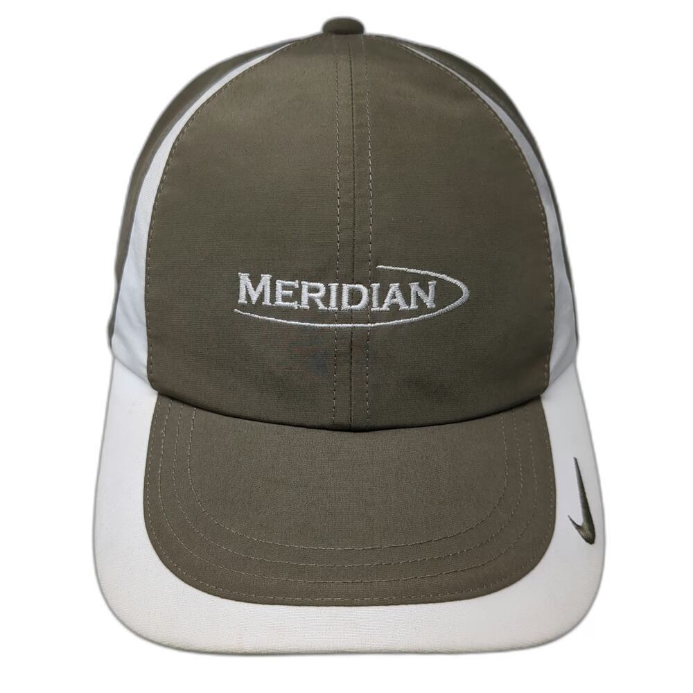 Nike Golf Baseball Cap Brown One Size Meridian Strapback Curved Bill Golfing Hat